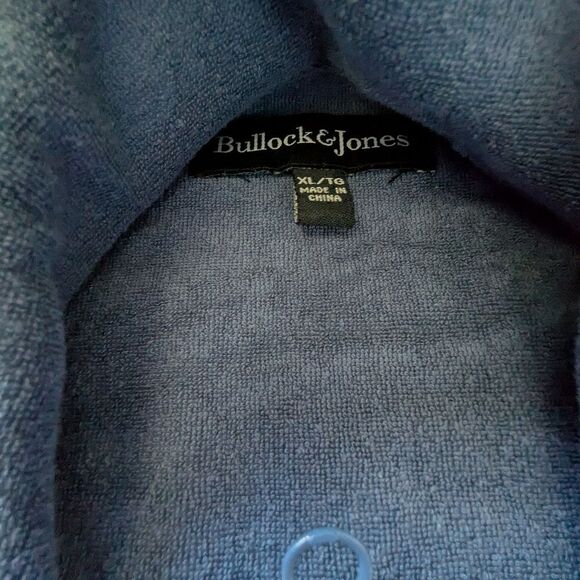 Bullock & Jones XL Zip Up Sweatshirt Blue White Colorblock L/S Full Zip Jacket - Picture 5 of 7